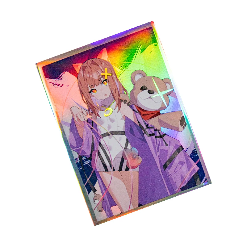 

50 шт., 66*91 мм, рукава для карт аниме, художественная печать, рукава для торговых карточек, подходят для карт YGO/Kpop, защита для карт, настольная игра, коллекционные карты