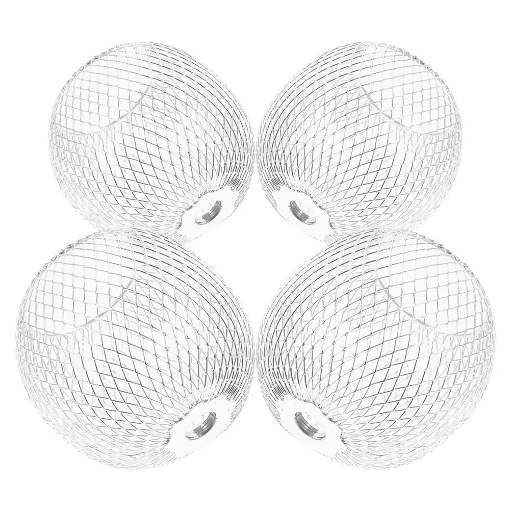 

4 Pcs Shade Metal Cutout Lampshade Vintage Decor Cover for Light Bulb Wall Globe