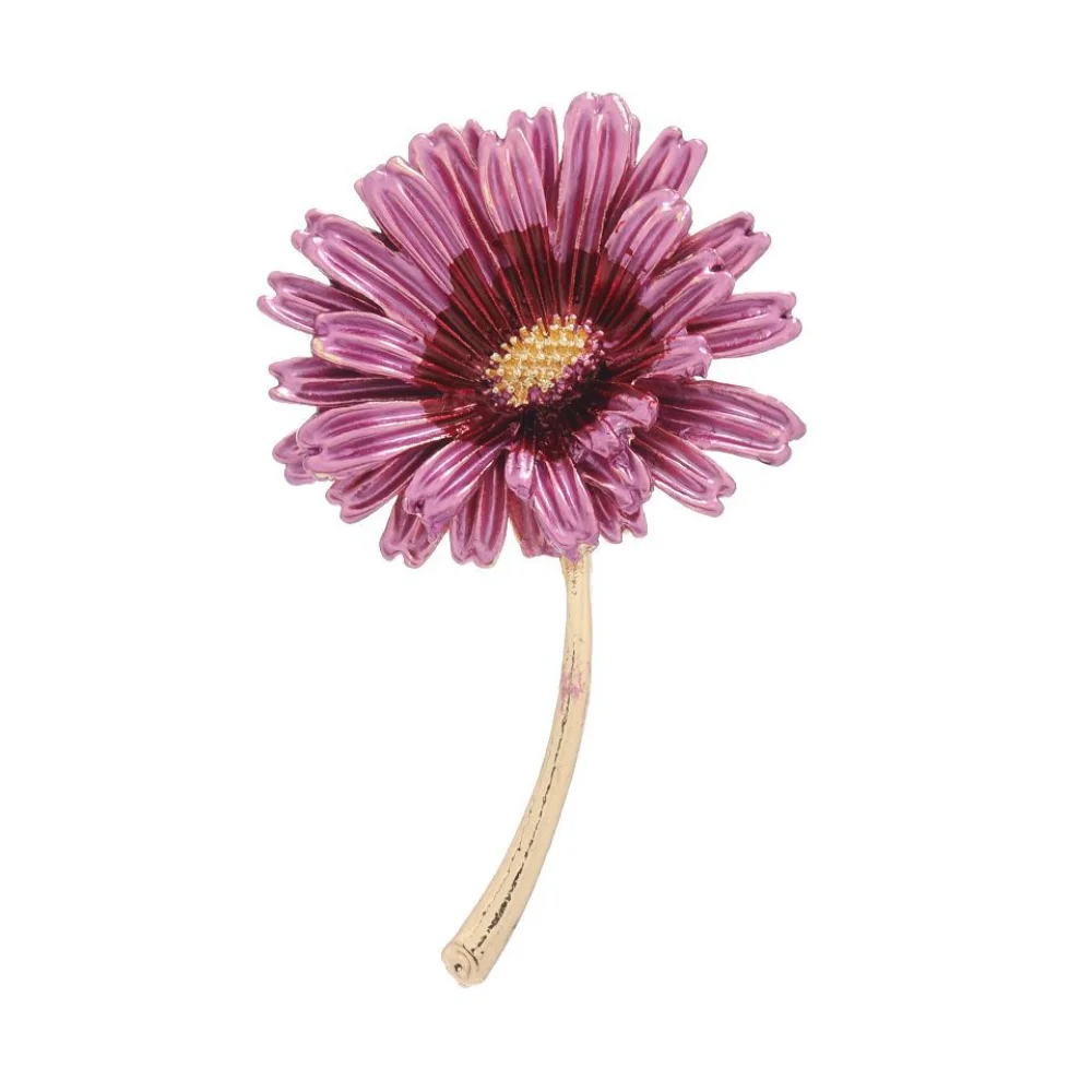 Color Blocking Daisy Flower Brooch Sweet Daisy Flower Pin Suit Sweater Collar Banquet Suit Coat Decoration Accessories