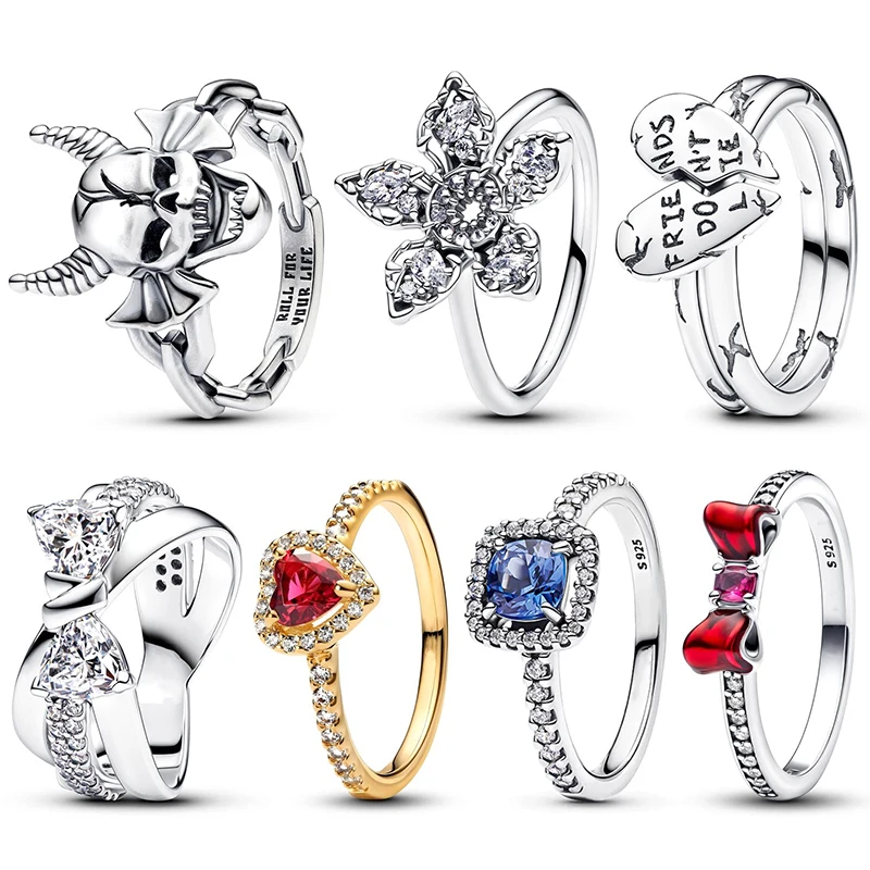 رائجة البيع 18 كيلو مطلية بالذهب الأحمر القلب الزركون خواتم و للجنسين مربع على شكل الأزرق الزركون خاتم فاخر لتقوم بها بنفسك مجوهرات النساء هدية حفلة