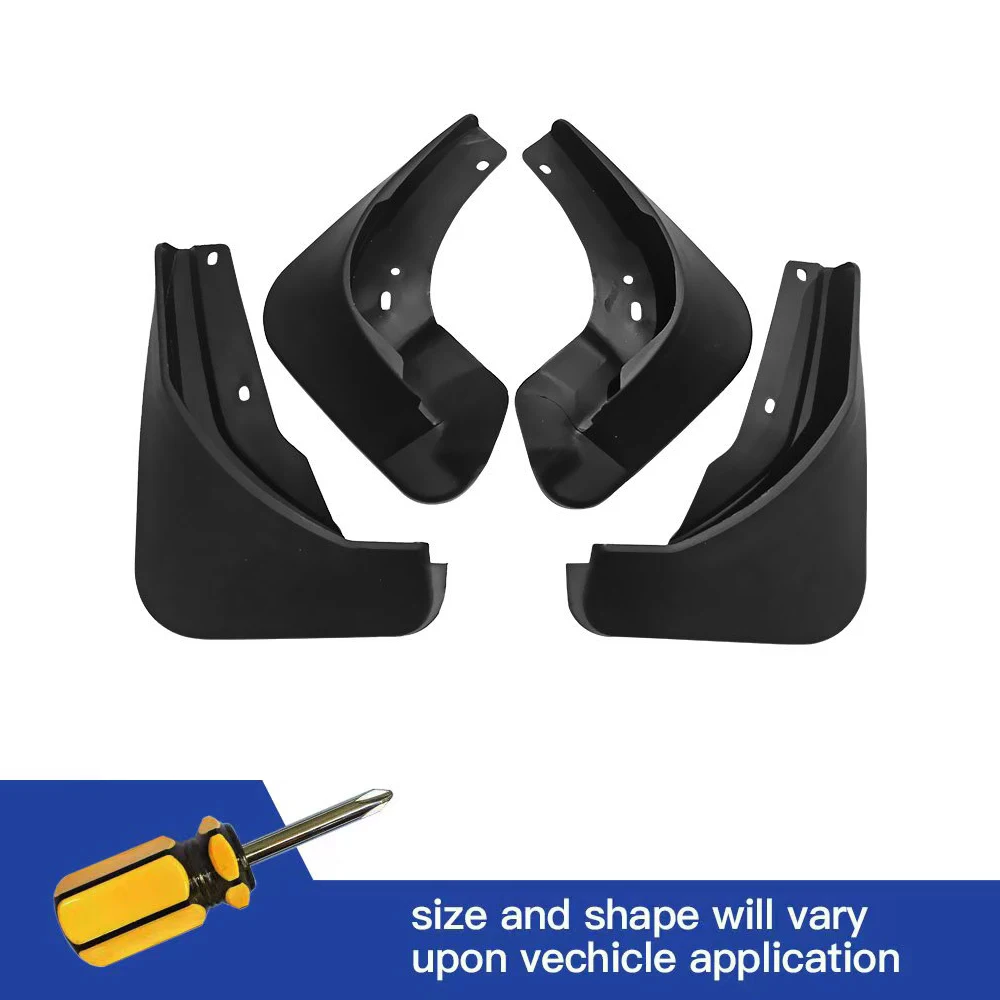 

4Pcs Front & Rear Mud Flaps Splash Guards Mudguards Black For Skoda Fabia 3 NJ NJ3 2015 2016 2017 2018