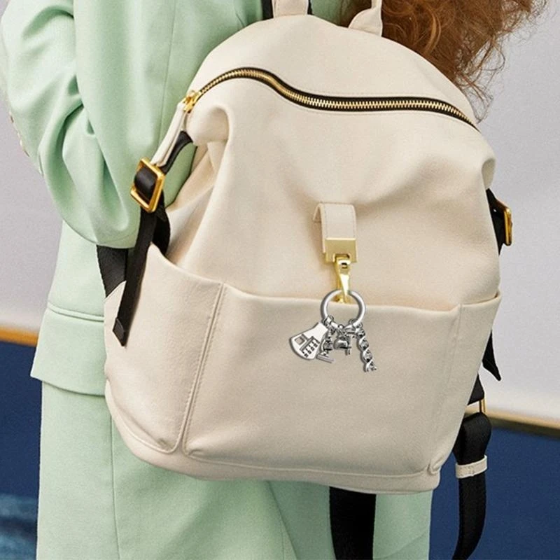 HXBF Backpack Charm Elegant Keychain Metal Metal Previce Perfect for Special Gifts