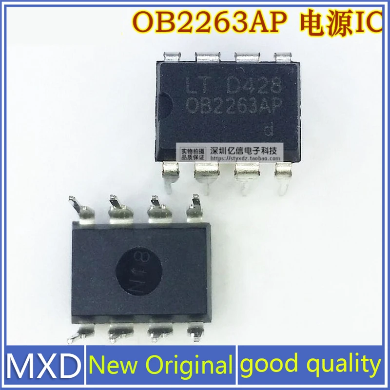 10Pcs/Lot New Original OB2263 OB2263AP Commonly Used Power Management Chip DIP-8 Good Quality In Stock