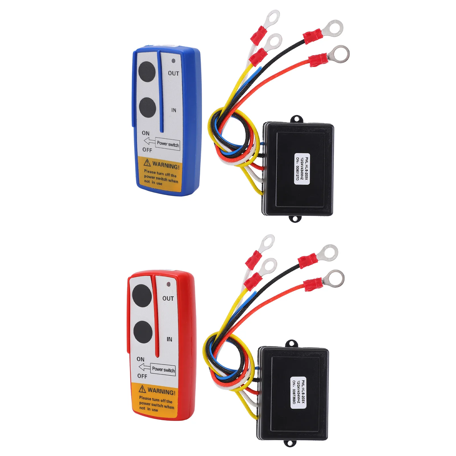 12V Handset  Controller  Winch Wireless Remote Control  Kit with Receiver 12V 24V for Truck  ATV SUV