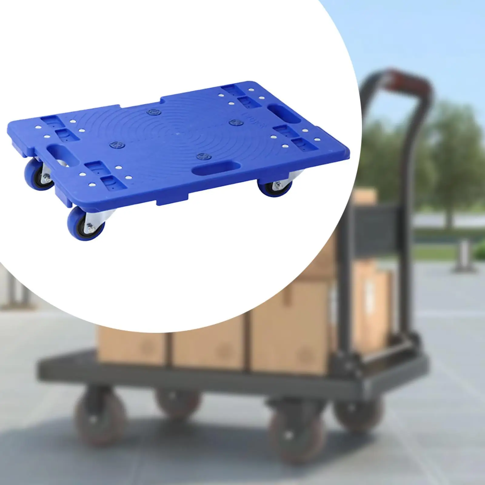 

Furniture Dolly Small Flat Cart 330 lb 360° Rubber Casters Furniture Mover Wheels Flat Dolly for Luggage Moving Table Dresser