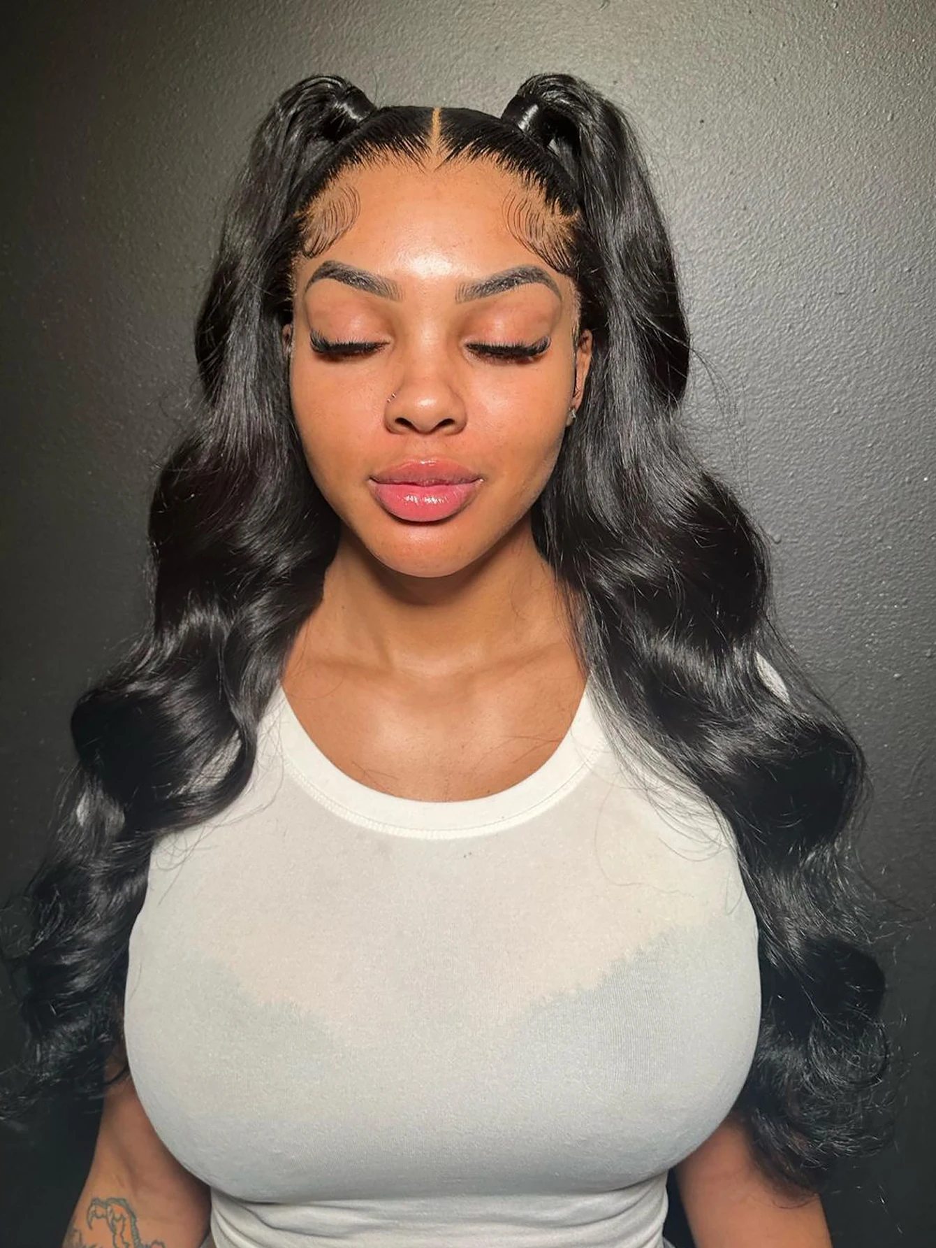 200% الكثافة 13x4 الدانتيل الجبهة الباروكات شعر الإنسان الجسم موجة الدانتيل الجبهة الباروكات شعر الإنسان قبل قطعها الباروكات خصلات الشعر المستعار الإنسان 13x4 HD الدانتيل