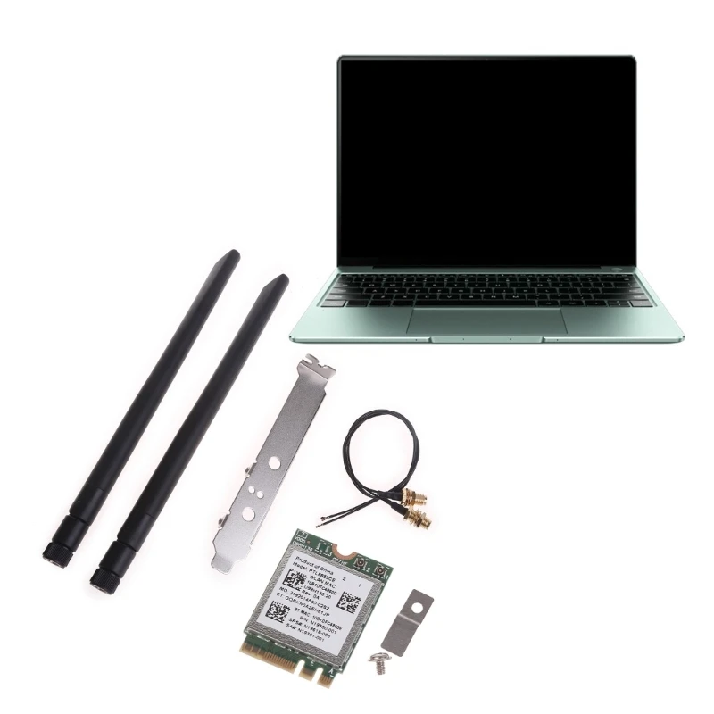 RTL8852CE NGFF M.2 Беспроводная карта WiFi6 Сетевая карта 2.4/5G 802.11ac BT5.0 Ada