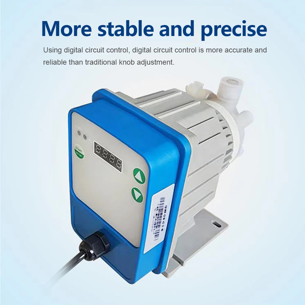 Электромагнитный мембранный дозирующий насос Компактный кислото- и щелочной дозирующий насос с регулируемым потоком Дозатор для очистки сточных вод