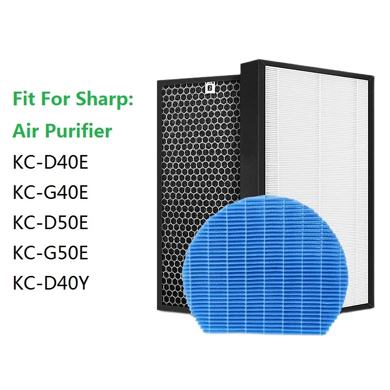 For Sharp Air Purifier KC-D40E-W KC-D40E KC-E50 KC-D50 KC-F50 Hepa Carbon Humidifying Filter FZ-D40HFE FZ-D50HFE FZ-A60MFE