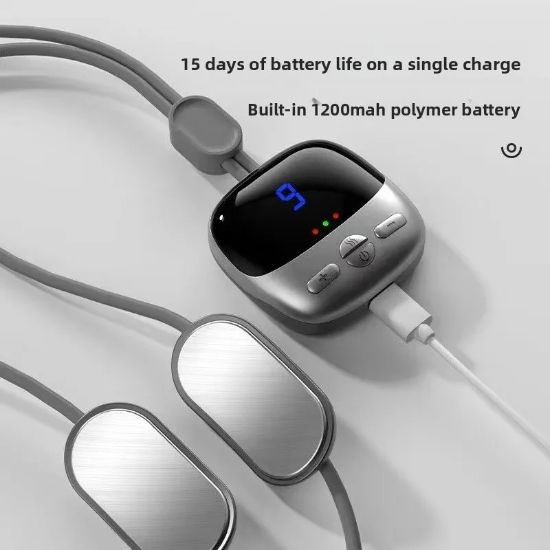 

Household intelligent thermostatic neck protector neck spine protector pulse hot compress portable pendant massager