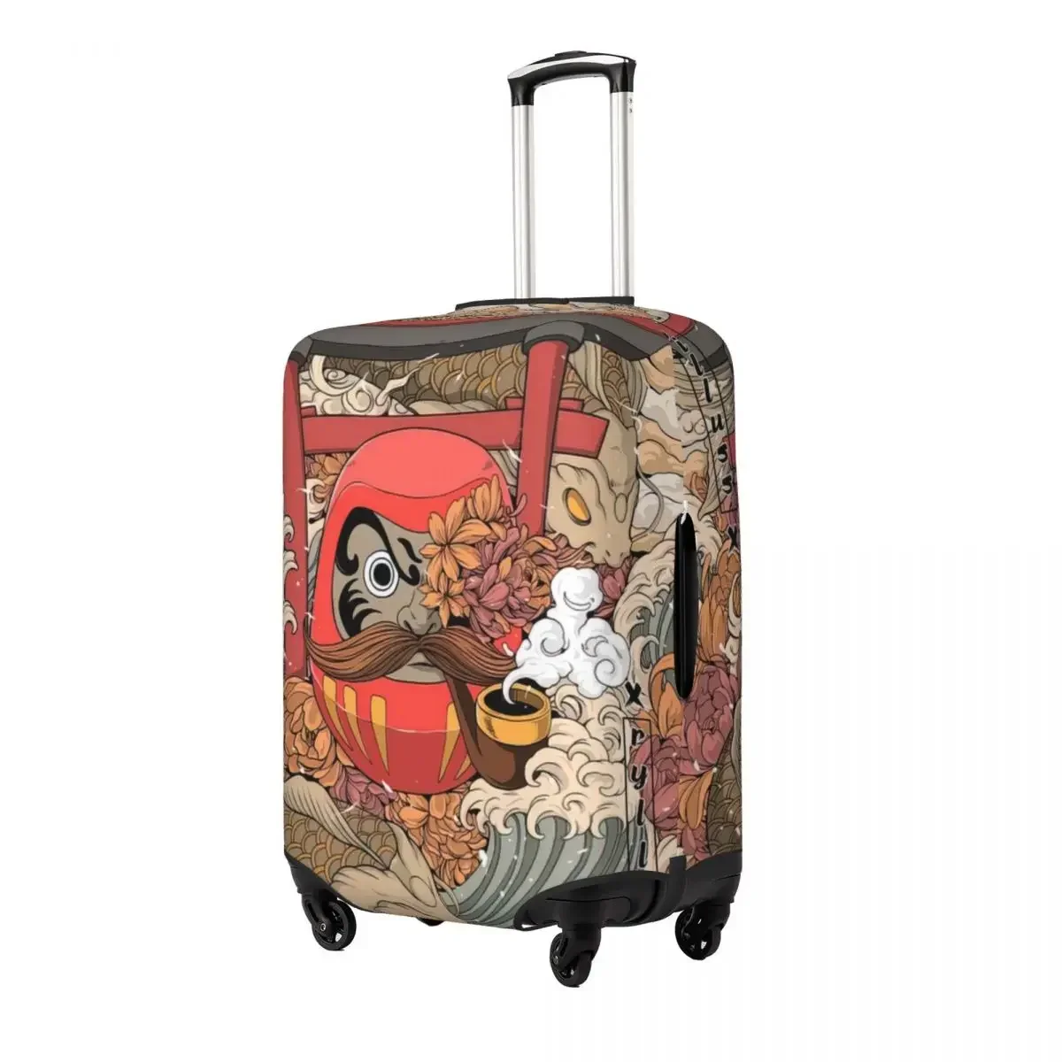 Daruma Daruma Print Luggage Protective Dust Covers Elastic Waterproof 18-32inch Suitcase Cover Travel Accessories