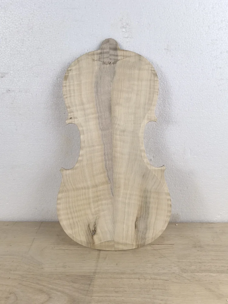 Handmade white stubble violin maple backboard, 4/4 violin backboard, only this one