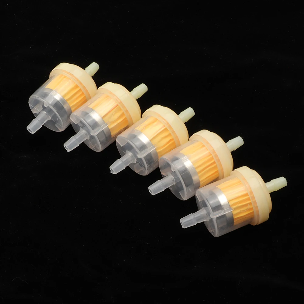 10pc/lot 6mm Fuel Filter Universal Motorcycle Gas Inline Fuel Filter With Magnet For Motorbike Moped Scooter Dirt Bike ATV Quad