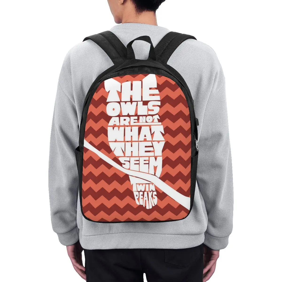 Twin Peaks Red Room Backpack Travel Notebook Bag Computer College Student School Bag Laptop Shoulder Bags for Men Women