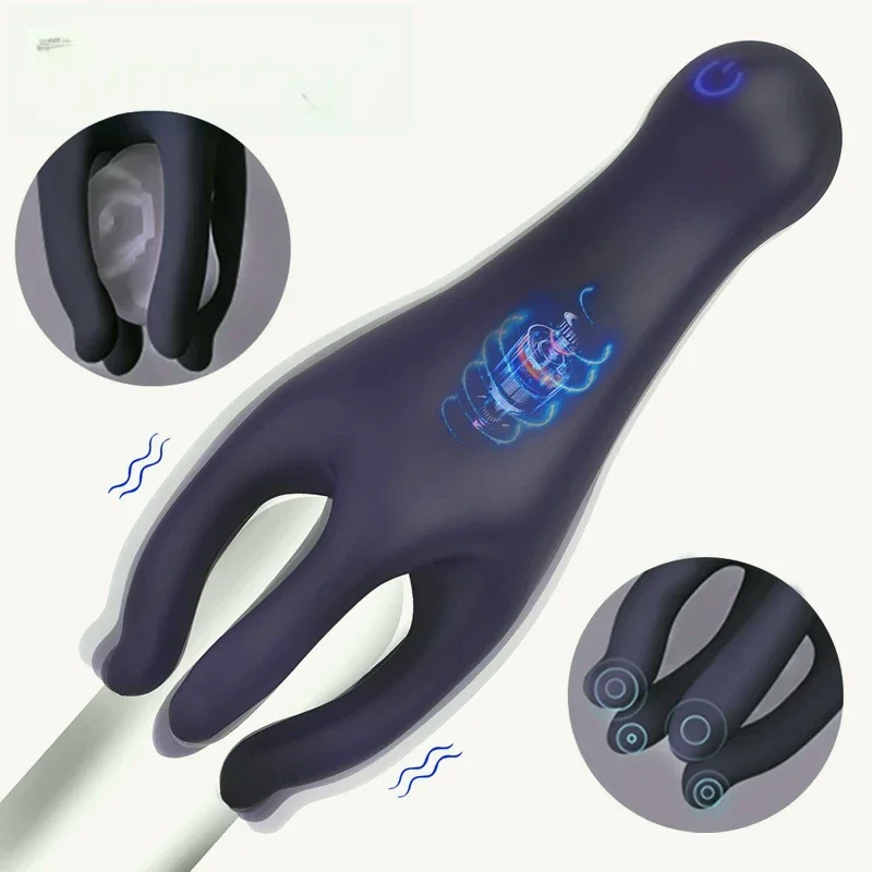 Trainer Penis Massage Male Masturbator 10 Speed Vibrating Luster Vibrator Sex Toys for Men Lasting Delay Endurance Exer