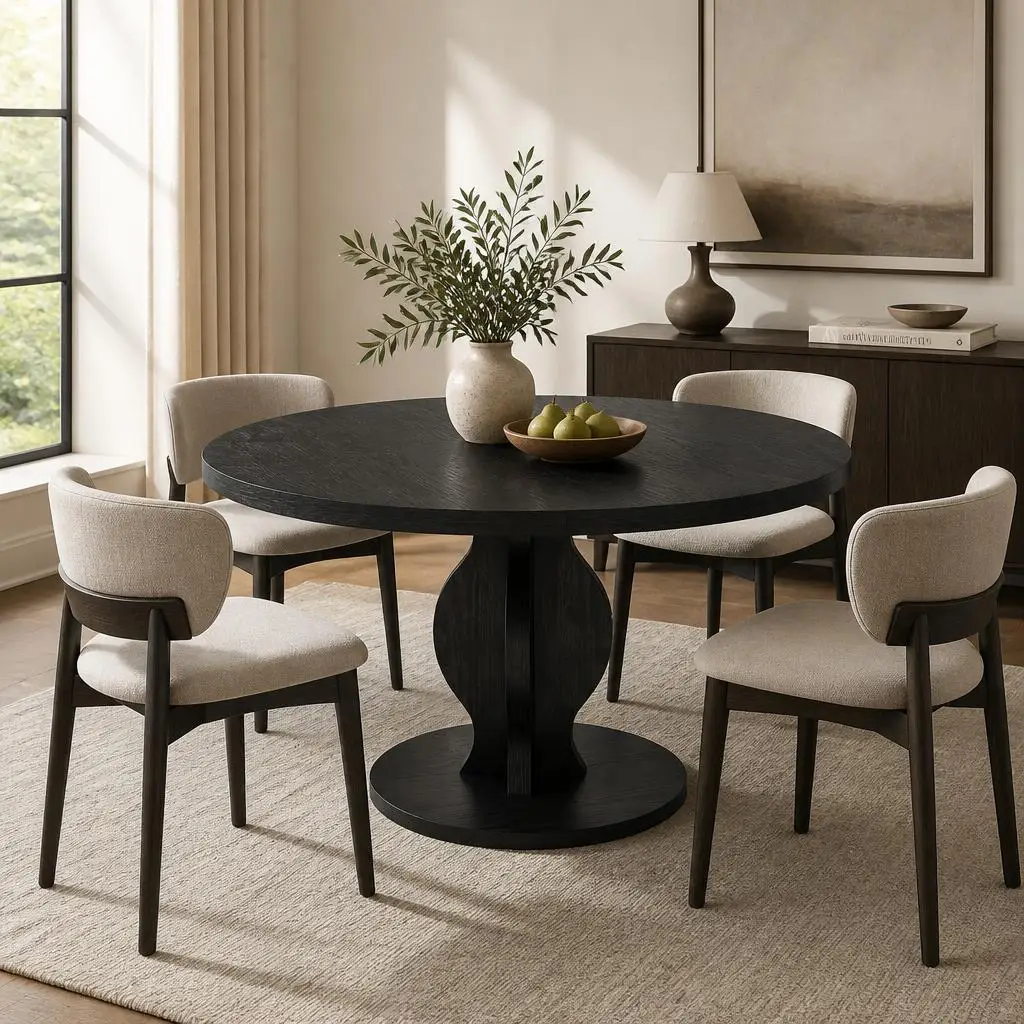 Space-Saving Extendable Oval Dining Table for 4-8 - 47