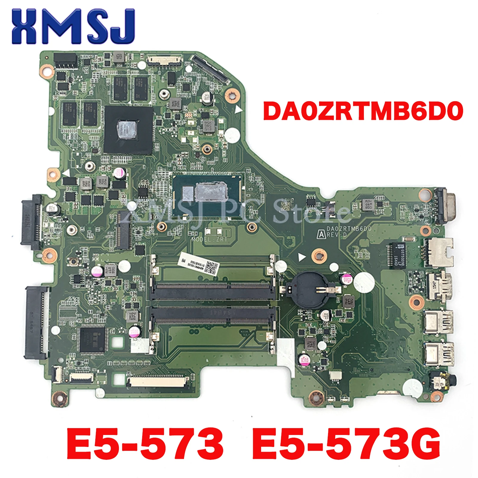 

For Acer Aspire E5-573 E5-573G Laptop Motherboard DA0ZRTMB6D0 With I3 I5 I7 CPU GT920M GT940M GPU NBMVM11006 NB.MVM11.006 DDR3