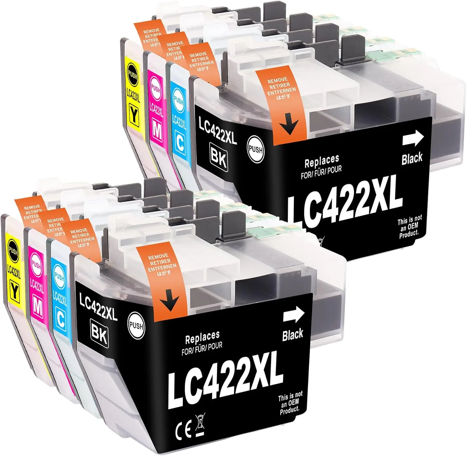 

LC422XL LC-422XL Ink Cartridges Compatible with Brother LC422 XL LC-422XL Multipack Cartridges for Brother MFC-J5340DW MFC-J