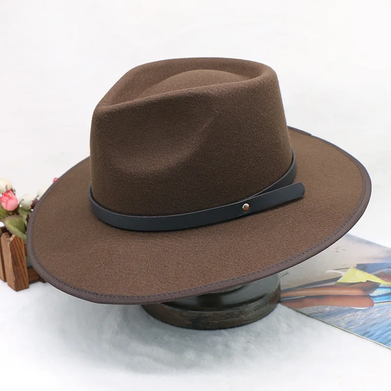 Ebay Jazz Top Unisex Cowboy Hat Woolen Autumn And Winter Warm Jazz Hat