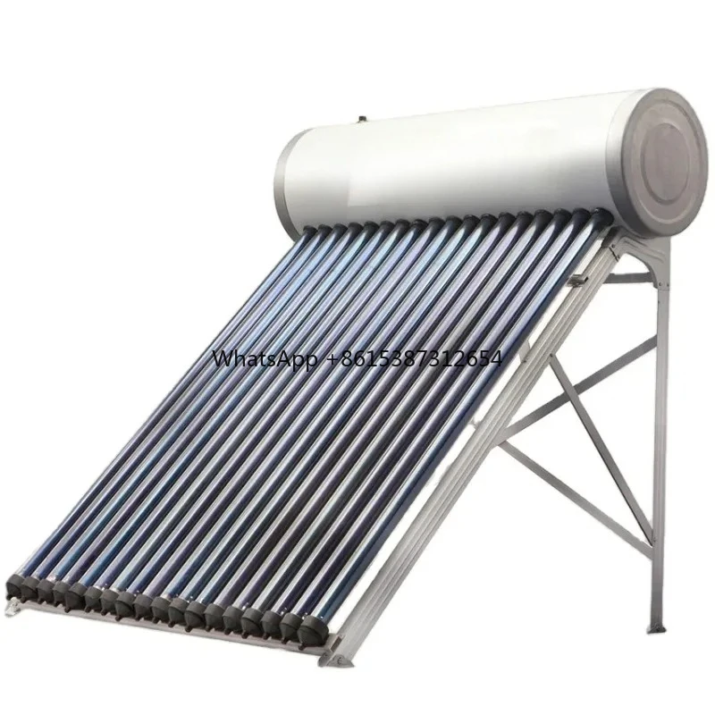 Sistema De Calentador De Agua Solar 180L Tubo De Calor Compacto Calentador De Agua Calentador De Agua Solar presurizado De aleación De Aluminio
