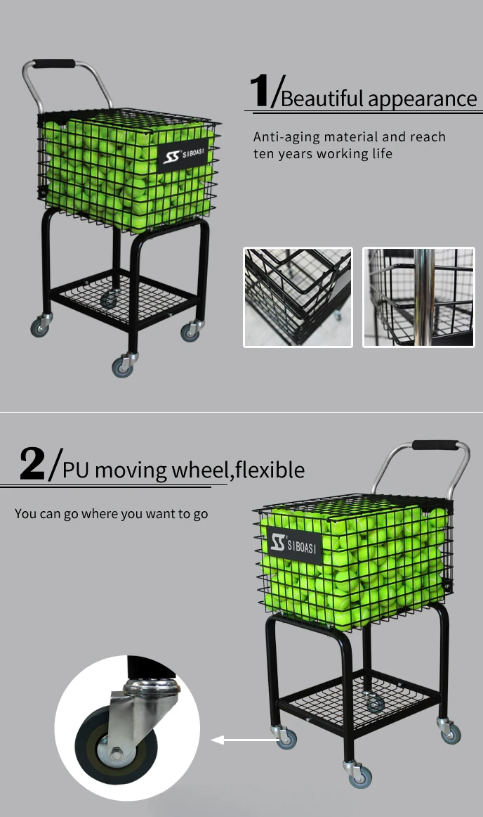 Practical Automatic Tennis Ball Picking Cart SS-703