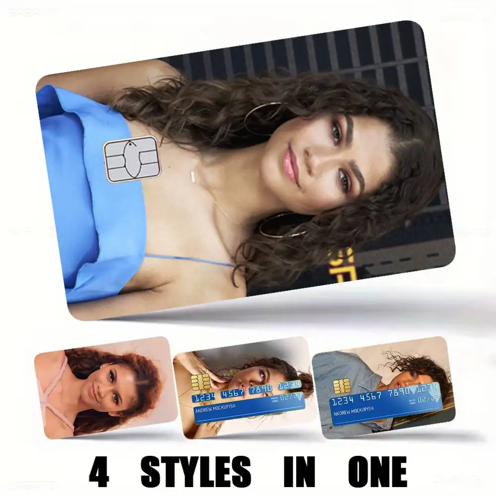 Zendaya Rue-e Bennett  Credit Card HD Stickers Premium matte film effectively prevents fingerprints and daily abrasion.