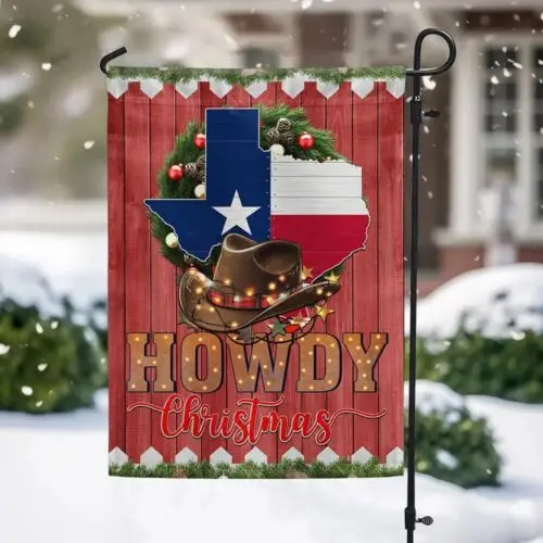 Christmas Texas Howdy Christmas Flag Garden Flag KKL AAL HHM WZZ yyi