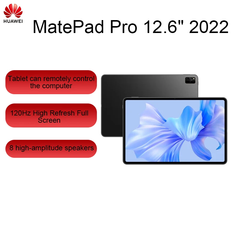 2022 HUAWEI MatePad Pro 12.6 Inch Tablet 8GB 128GB/256GB WIFI HarmonyOS 3 CPU Kirin 9000E OLED 120Hz Touch Screen 10050mAh