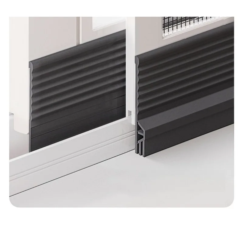 

Window rainwater backflow baffle, sound insulation aluminum alloy sliding window water retaining strip