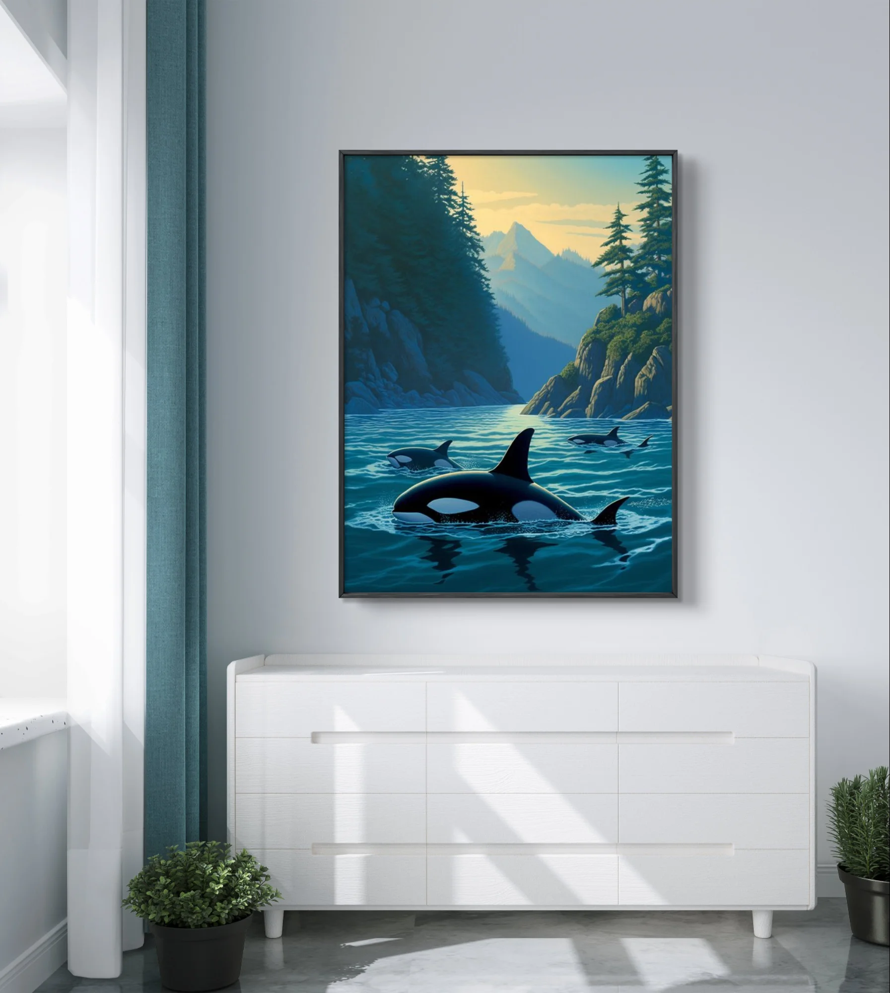 Killer Whale 5D Diamond Painting Kit Orca Picture Diy Diamond Embroidery Cross Stitch Adult Handmade Gift Home Wall Art Decor