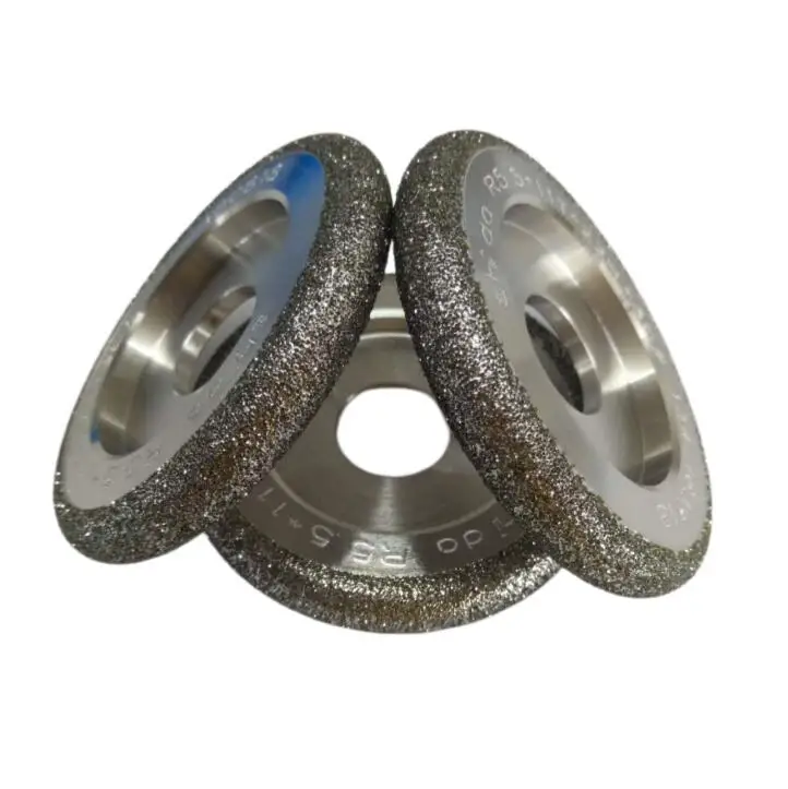Electroplated Diamond Grinding Wheel Curved Edge Grinding Wheel Sharp and Wear-resistant Customizable Contact Customer Service