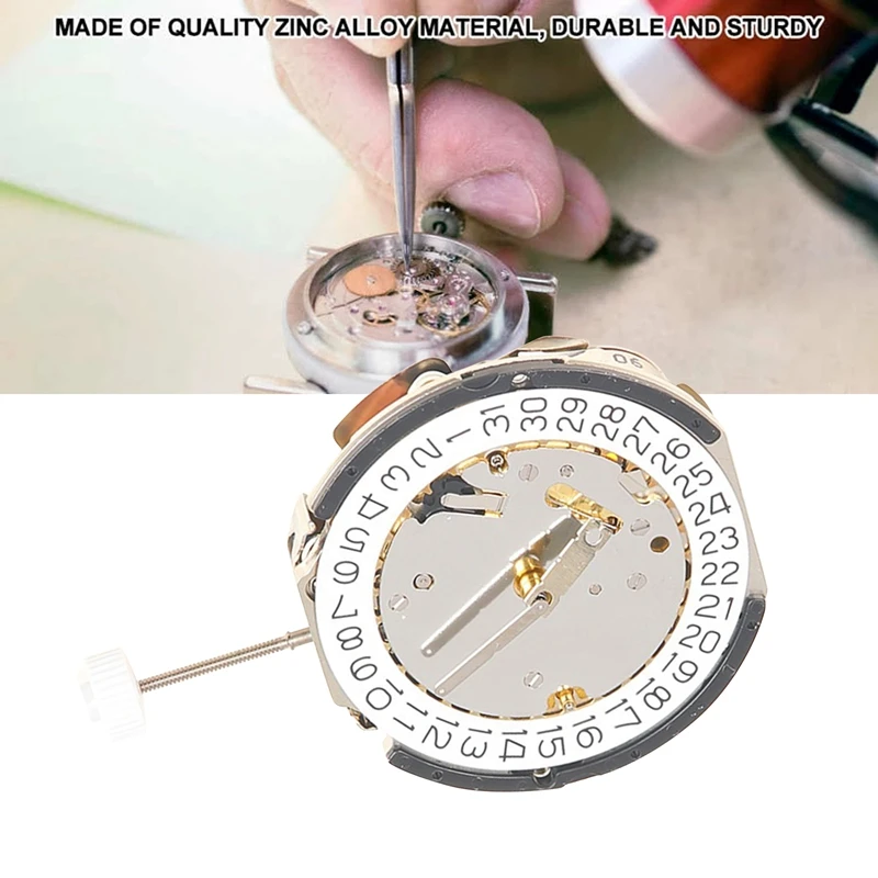 

3520D Watch Movement Quartz Watch Movement White Machine 6.12 Small Second Multi-Kinetic 3520.D Watch Movement For RONDA