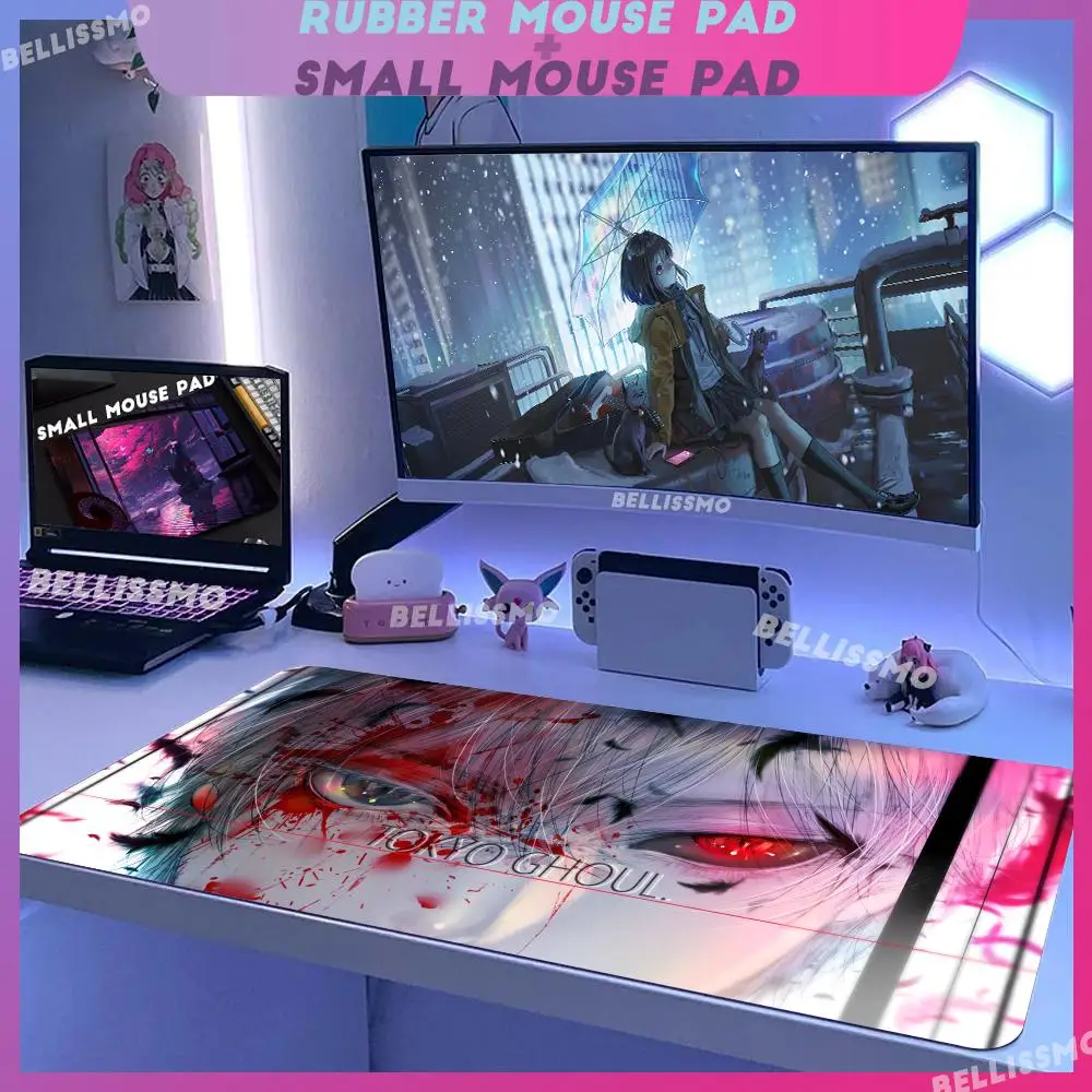 T_tokyo G_ghoul 1200x600 Game Smooth FPS Special Rubber Mouse Pad 5mm Thicking Super Computer Table Mat Escritorio Accesorios