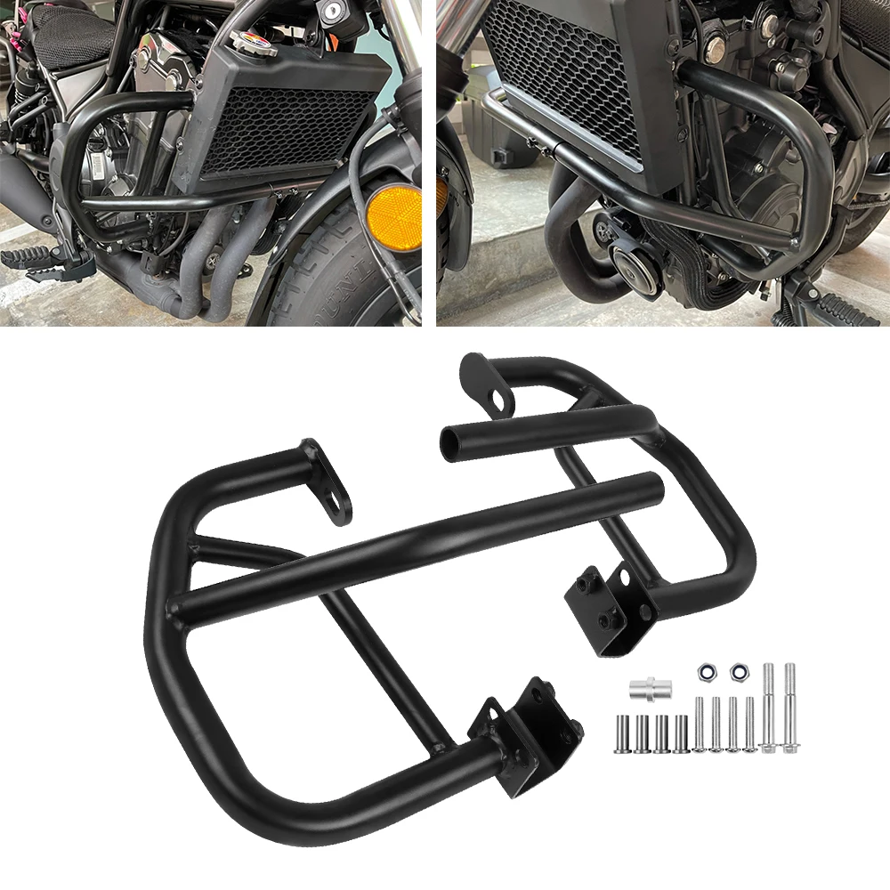 

For HONDA REBEL 500 300 CMX500 CMX300 2017-2023 2021 2022 Motorcycle Highway Crash Bars Bumper Engine Guard Stunt Cage Protector