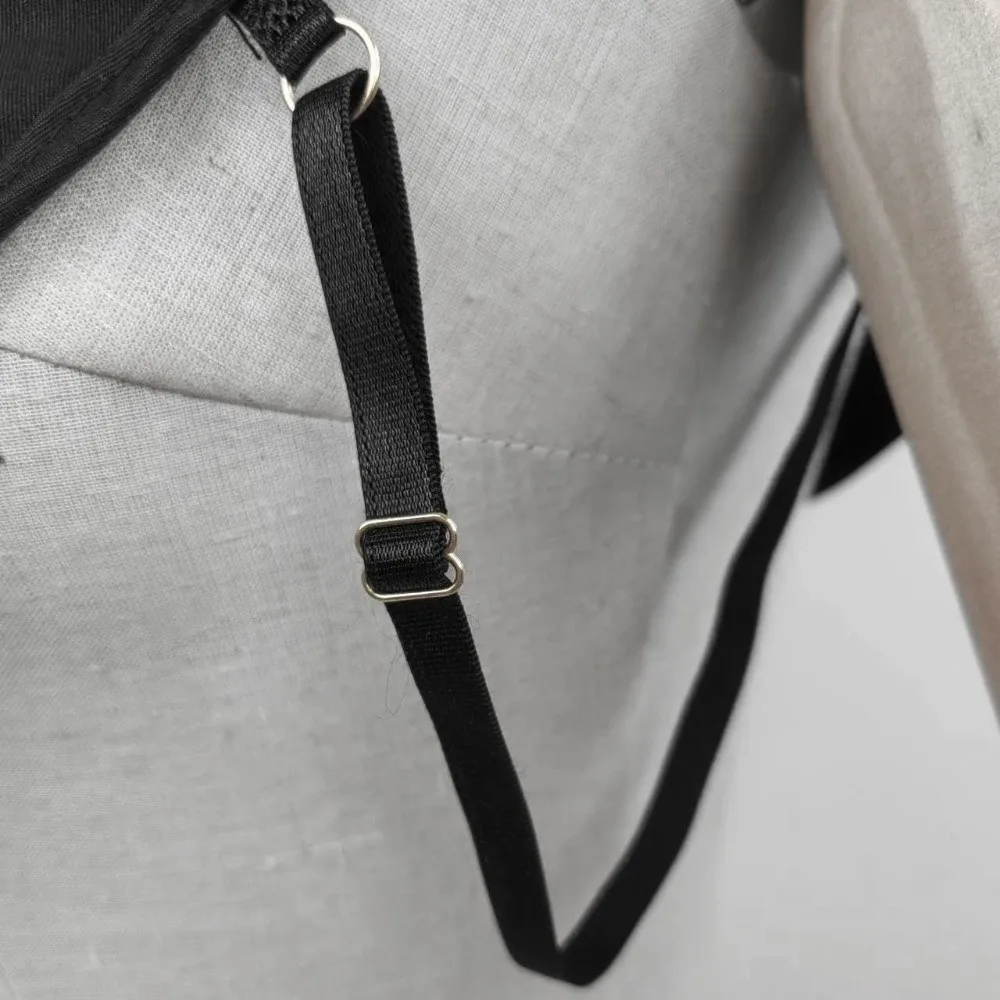 Colletto finto in cotone alla moda Versatile e comodo stile mezza camicia Colletto finto Cinghie regolabili Colletto staccabile con bottoni