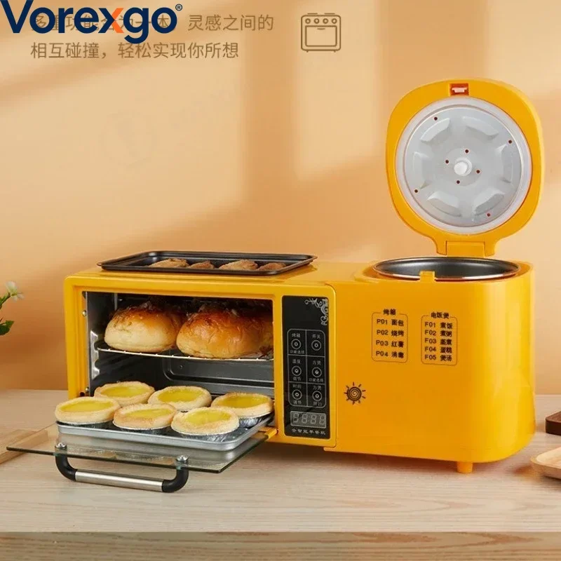 Multifunctional Frying Hot Pot Electric Oven Rice Cooker 4-in-1 Sandwich Machine Internet Celebrity Breakfast Machine
