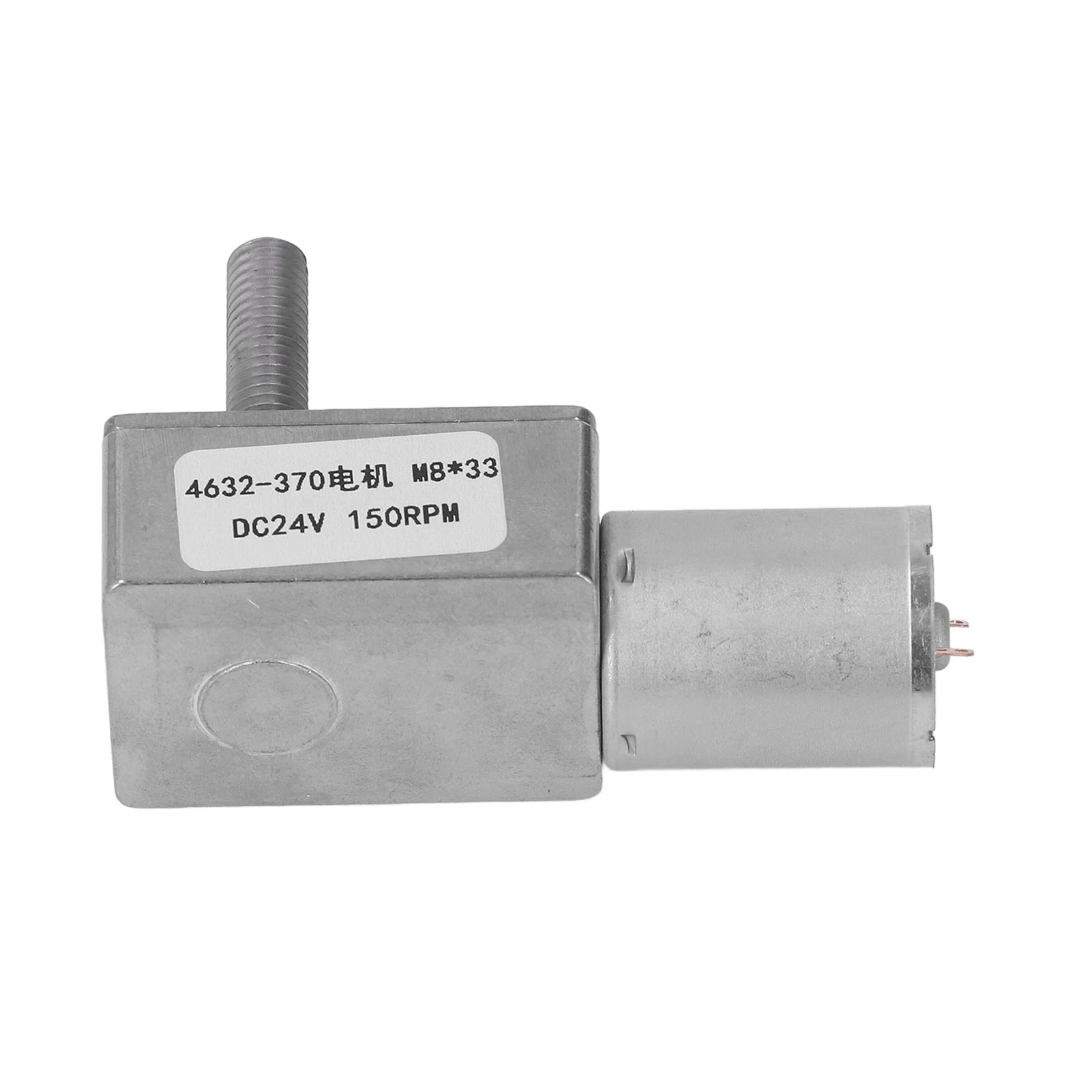 Turbo Worm Geared Motor High Torsion Micro Gearbox DC24V M8x33mm Electrical Tools