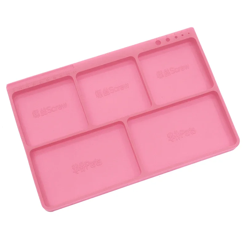 Silicone Tray Parts Tool Stand Non-Slip Organizer  for RC Car Truck Hardware Screws Small Accessories