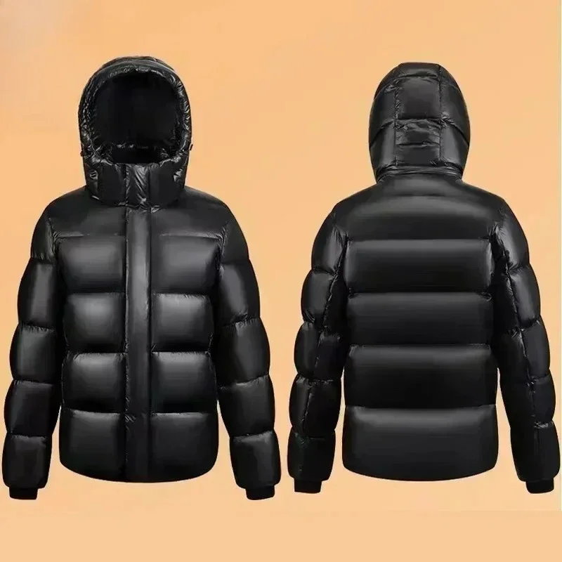 Men Hooded Feather Goose Coat Women Black Puffer Jacket Man New Luxury Down Jacket Men Winter Waterproof Goose Jacket