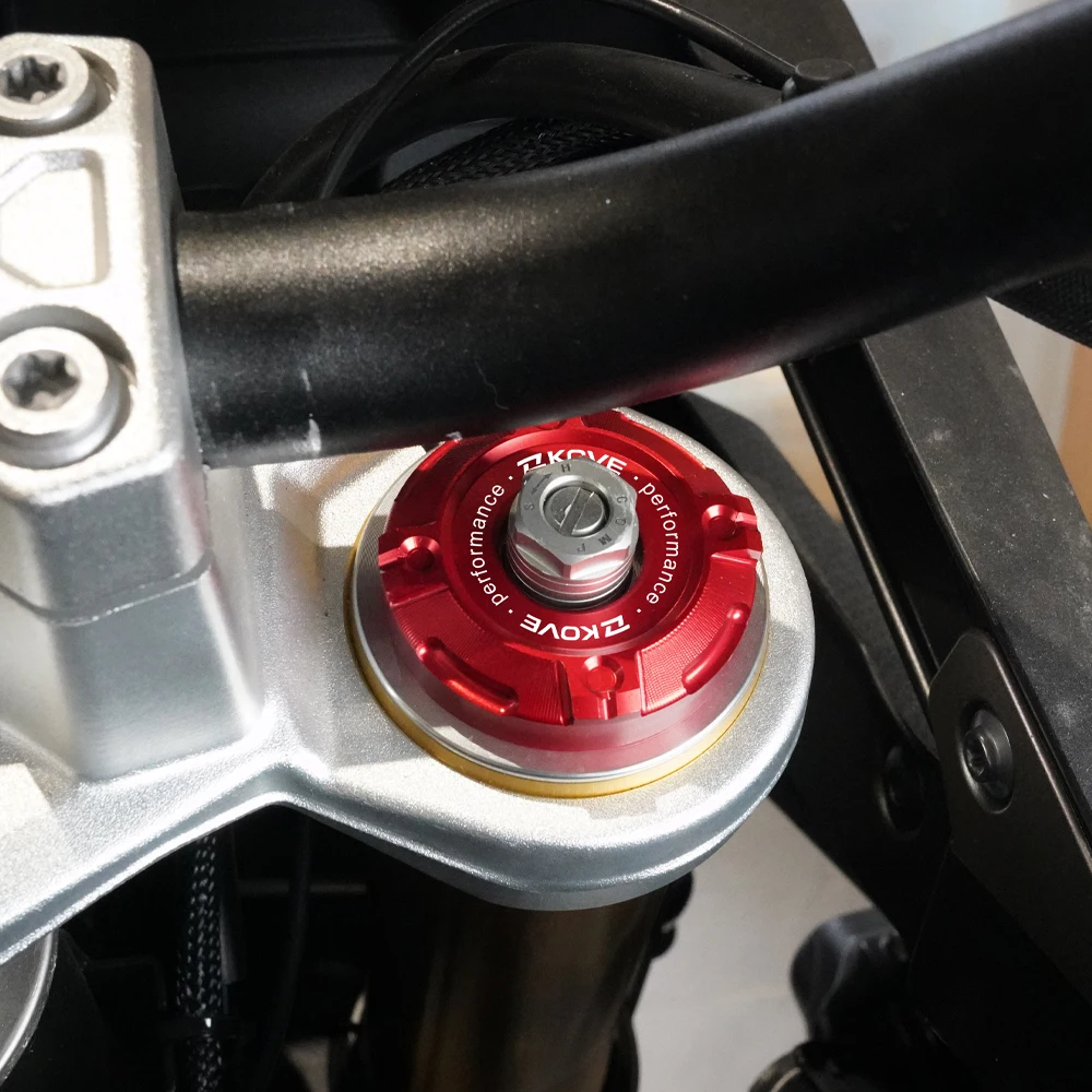 For KOVE 800X Pro Rally 625X 525X 2023 2024 2025 CNC Aluminum Motorcycle Front Shock Absorber Column Cap 800 X Pro Accessories
