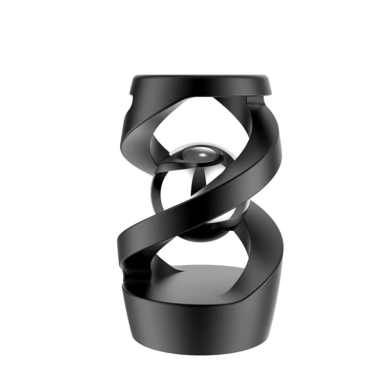 Gyroscope rotatif de bureau, Fidget Spinner, jouet tout en alliage d'aluminium, Accents métalliques argentés, cadeau pour adultes