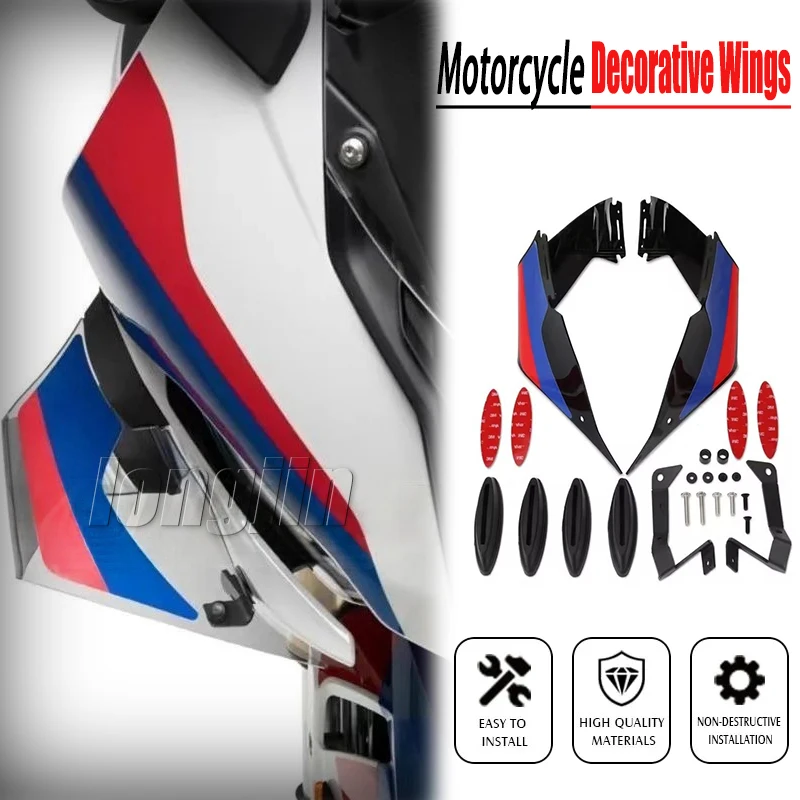 

S100RR Motorcycle Fairing Winglet For B-M-W S1000RR 2019-2024 S1000 RR Windshield Wing Fairing Front Aerodynamic Spoiler New