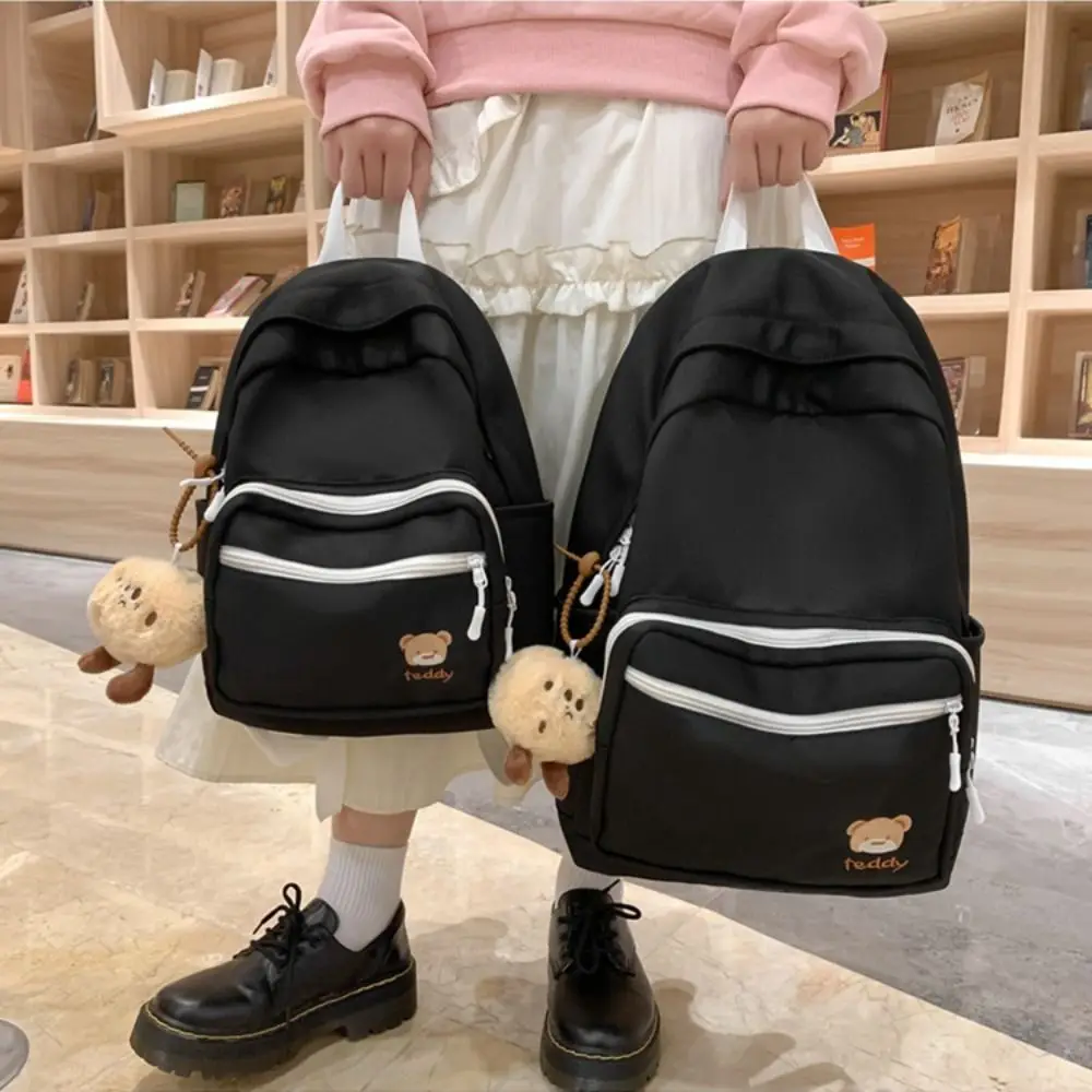

Fashion Large Capacity Student Backpacks Water-resistant Sweet Girls Backpacks Versatile Burden-Reducing Schoolbag Travel