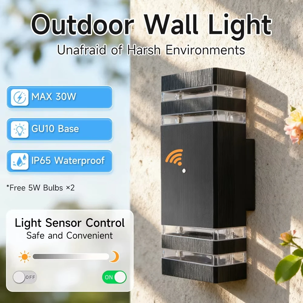 led-outdoor-waterproof-wall-light-with-sensing-device-gu10-base-for-stairs-bedroom-home-decor-socket-lighting