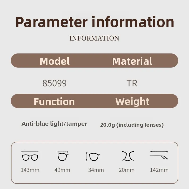 نظارات نسائية بإطار بيضاوي صغير عادي، نظارات عصرية مضادة للضوء الأزرق لتعزيز الوجه، نظارات خفيفة للغاية وعالية الوضوح