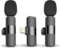 Wireless Microphone for iPhone Recording Mic for Video Podcast Vlog YouTube Mini Lavalier Microphone for iPhone 16/14/13/12/SE ﻿