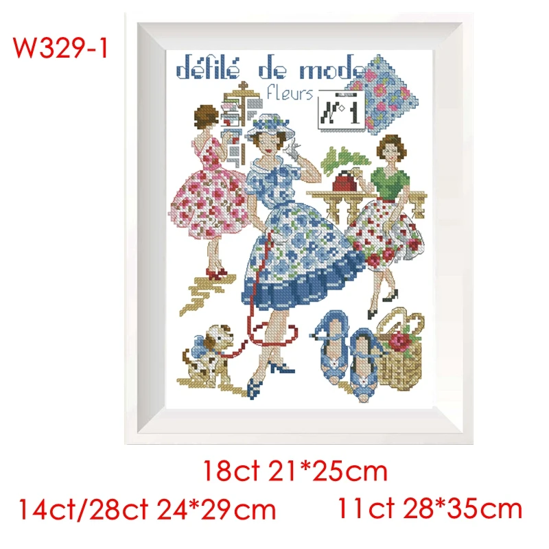 Cross-stitch Kit Model Series 1 can do Throw Pillows 28ct 18ct 14ct 11ct can be Customized Printed Material Bag