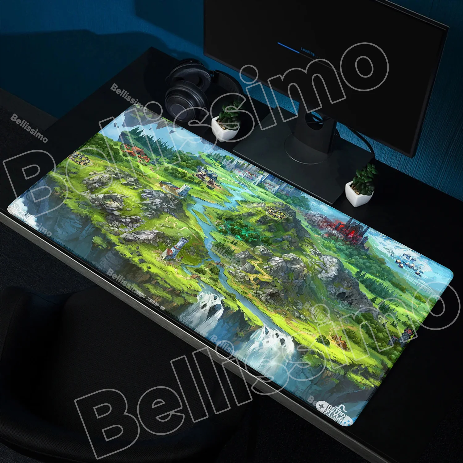 

Gaming Computer Accessories Deskpad Old School Runescape Genshin Impact Mousepad Mats Carpet Mouse Computer Table Gamer Desk Pad