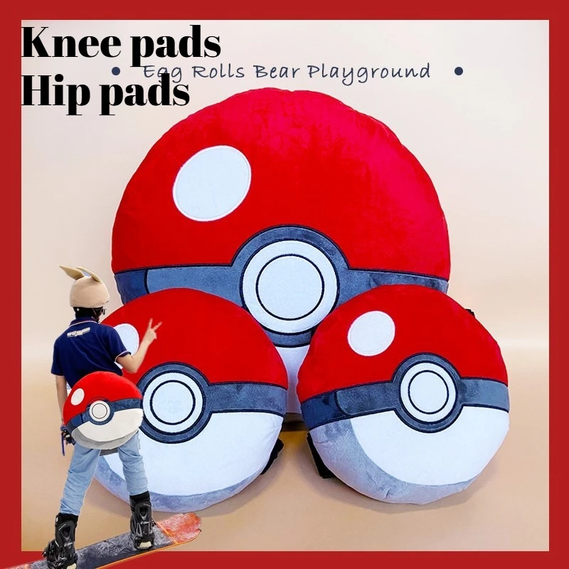 pokemon-poke-ball-kneepads-anti-fall-ski-protectors-protective-ornaments-waterproof-hip-guards-unisex-size-birthday-gift