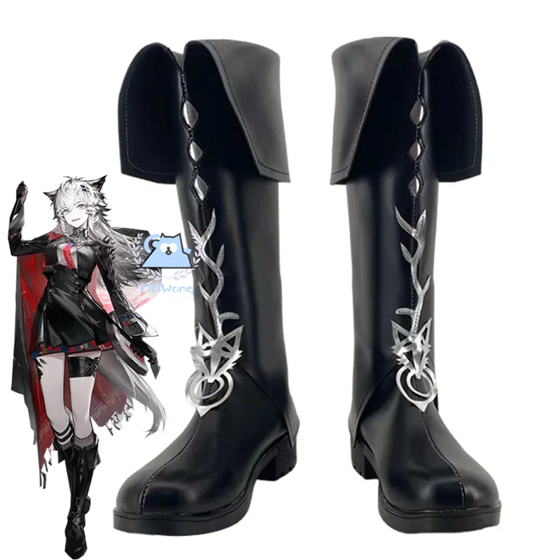 Arknights Lappland the Decadenza Cosplay Shoes Boots Lappland Cosplay Shoes Anime Party Uniform Hallowen Play Role Clothes